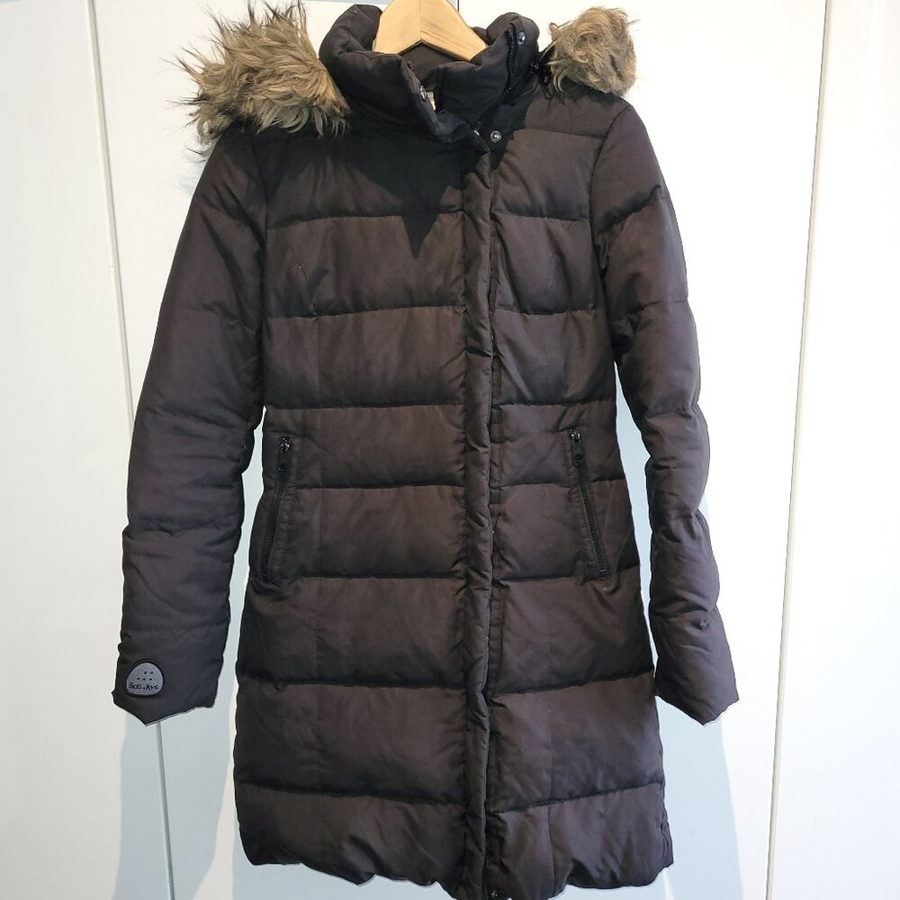 Soia & Kyo Down Fill Puffer Coat Black Size XS
